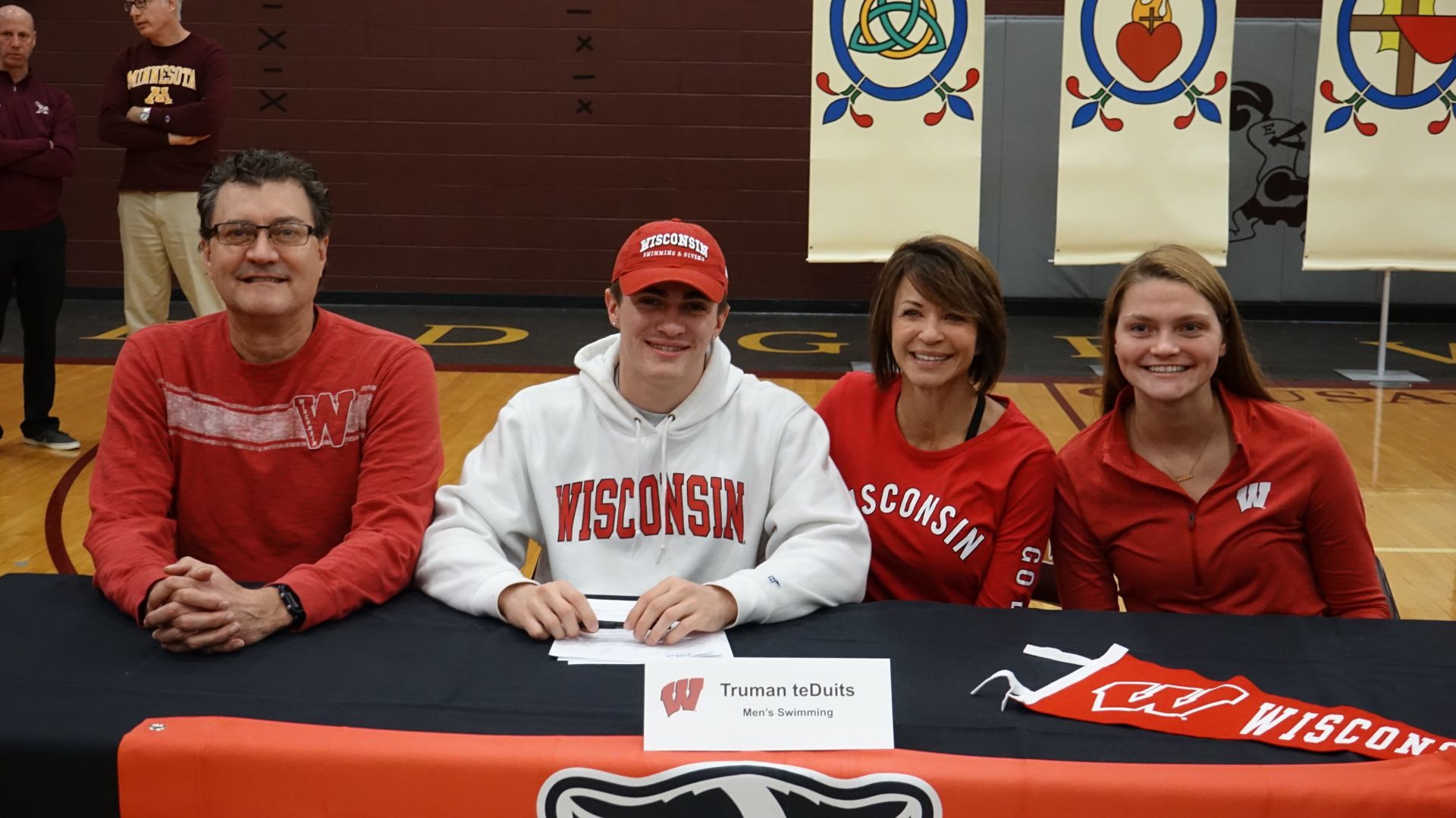 National Signing Day photo: Madison Edgewood's Truman teDuits with Wisconsin